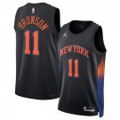 Men's New Yok Knicks #11 Jalen Brunson Jalen Brunson Black 2025 Statement Edition Jersey