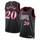 Men's Philadelphia 76ers #20 Jared McCain Jared McCain Black 2025 Classic Jersey