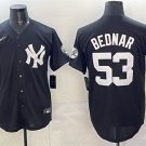 New York Yankees #53 David Bednar Black Stitched Baseball Jersey
