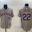 Men's New York Mets #22 Juan Soto Grey 2025 Spring Training Alternate Limited Jersey