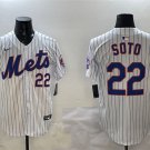 Men's New York Mets #22 Juan Soto White 2025 Spring Training Home Jersey