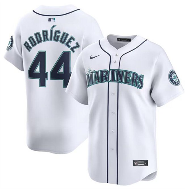 Seattle Mariners #44 Julio Rodr&Atilde;&shy;guez White Cool Baseball Stitched Jersey
