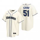 SEA #51 Ichiro Suzuki Cream Cool Player Stitched Jersey
