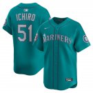 SEA #51 Ichiro Suzuki Aqua Cool Player Stitched Jersey