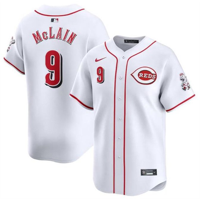 Cincinnati Reds #9 Matt McLain White Home Limited Baseball Stitched Jersey