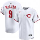 Men's Cincinnati Reds #9 Matt McLain White 2025 Home Limited Stitched Jersey