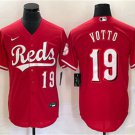 Cincinnati Reds #19 Joey Votto Cool Baseball Jersey Red