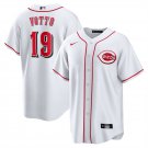 Cincinnati Reds #19 Joey Votto Cool Baseball Jersey White