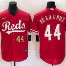 Any Size Cincinnati Reds #44 Elly De La Cruz Red Cool Baseball Jersey