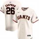Men's San Francisco Giants #26 Matt Chapman Cream 2024 Home Stitched Baseball Jersey