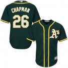 Any Size Oakland Athletics #26 Matt Chapman cool Base Jersey green