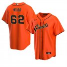 Any Size SF Giants #62 Logan Webb Orange Alternate Cool Baseball Jersey