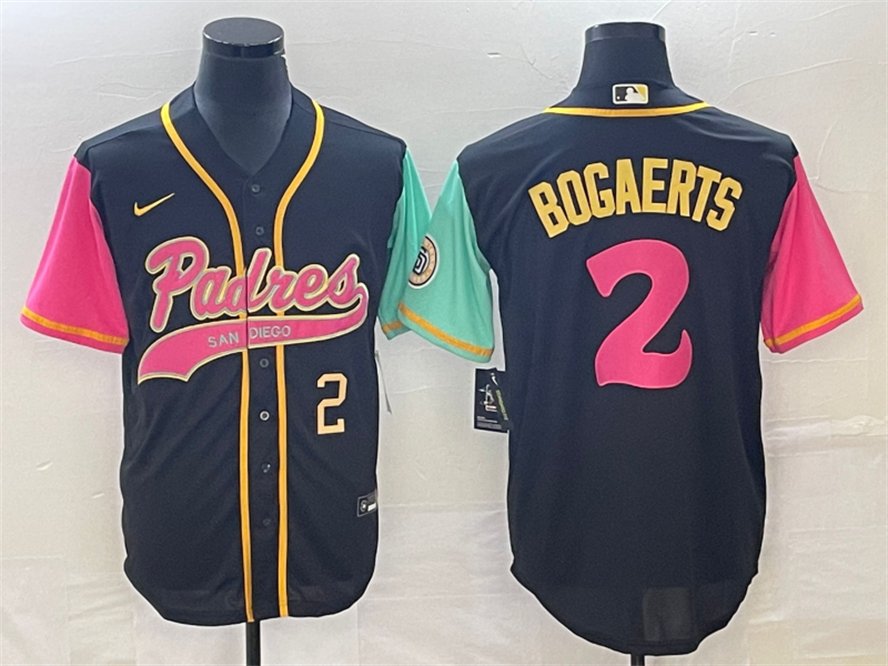 Any Size San Diego Padres #2 Xander Bogaerts Number Black 2023 City Jersey