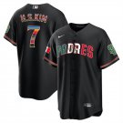 Men's San Diego Padres #7 Ha Seong Kim Mexico Black Cool Baseball Jersey
