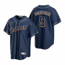 Mens San Diego Padres #9 Jake Cronenworth Navy Cooperstown Collection Jersey