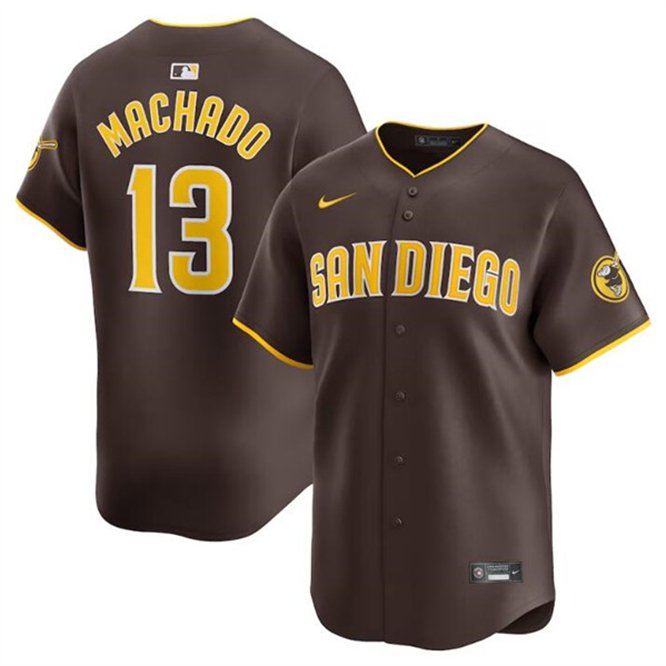 SDP #13 Manny Machado Cool Player Jersey Brown
