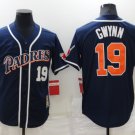 Men's SDP #19 Tony Gwynn Navy Blue Cooperstown Collection Jersey