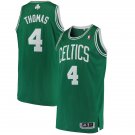 Men's Boston Celtics #4 Isiah Thomas Green Hardwood Classics Jersey