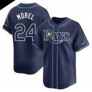 Mens Tampa Bay Rays #24 Christopher Morel Nike Navy Alternate Limited Jersey