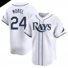 Mens Tampa Bay Rays #24 Christopher Morel Nike White Home Limited Jersey