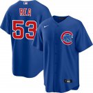 Men's Chicago Cubs #53 Colin Rea Blue Stitched Cool Base Nike Jersey