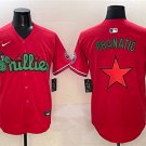 Men's Philadelphia Phillies Red Phanatic Limited Stitched Jersey