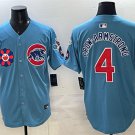Chicago Cubs #4 Pete Crow-Armstrong Blue 2025 Tokyo Series 2nd Alternate Limited Jersey