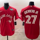 Men's Toronto Blue Jays #27 Vladimir Guerrero Jr. Red 2025 World Series Cool Base Stitched Jersey