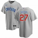 Chicago Cubs #27 Seiya Suzuki Gray Cool Baseball Jersey