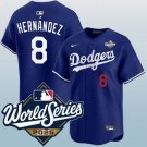 Los Angeles Dodgers #8 Enrique Hernández Blue 2025 World Series Vapor Limited Jersey