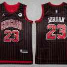 Chicago Bulls #23 Michael Jordan Red Stripe Basketball Jersey