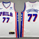Philadelphia 76ers #77 VJ Edgecombe Association Edition Swingman Jersey White 2025