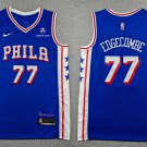 Philadelphia 76ers #77 VJ Edgecombe 2025 Draft Icon Edition Stitched Jersey Blue 2025