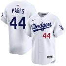 Los Angeles Dodgers #44 Andy Pages White Home Limited Player Jersey