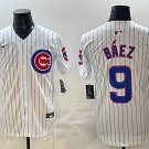 Chicago Cubs #9 Javier Baez White Home Limited Stitched Baseball Jersey