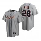 Detroit Tigers #28 Javier Baez Stitched Cool Baseball Jersey Gray
