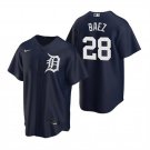 Detroit Tigers #28 Javier Baez Navy Blue Stitched Cool Baseball Jersey
