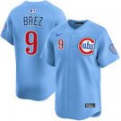 Chicago Cubs #9 Javier Baez City Blue Cool Base Player Baseball Jersey