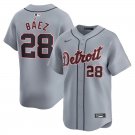 Detroit Tigers 28 Javier Baez Stitched Cool Baseball Jersey Gray