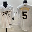 Los Angeles Dodgers 2025 Freddie Freeman 5 White Gold World Series Limited Jersey