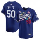 2025 Los Angeles Dodgers #50 Mookie Betts Blue Takashi Murakami Vapor Limited Jersey