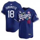 2025 Los Angeles Dodgers #18 Yoshinobu Yamamoto Blue Takashi Murakami Vapor Limited Jersey