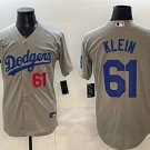 2025 Los Angeles Dodgers #61 Will Klein Gray World Series Champions Patch Cool Jersey