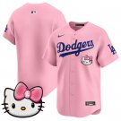 2025 Los Angeles Dodgers Blank Pink Hello Kitty Vapor Limited Stitched Baseball Jersey