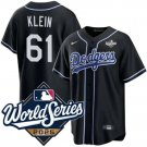 2025 Los Angeles Dodgers #61 Will Klein Black World Series Champions Patch Cool Jersey