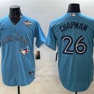Toronto Blue Jays #26 Matt Chapman Blue 2025 World Series Cool Base Stitched Jersey