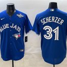 Toronto Blue Jays #31 Max Scherzer Royal 2025 World Series Cool Base Stitched Jersey
