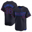 Toronto Blue Jays #36 Davis Schneider 2024 City Connect Baseball Jersey Black