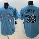 Toronto Blue Jays #38 Nathan Lukes Blue 2025 World Series Cool Base Stitched Jersey