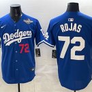 Los Angeles Dodgers #72 Miguel Rojas Royal 2025 World Series Patch Jersey